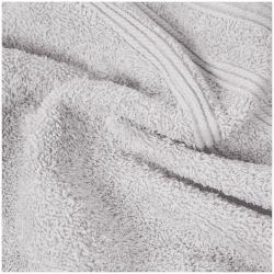 Homescapes Badetuch Aus 100% Supima-Baumwolle – 100x150 Cm, 550 G/qm, Hellgrau, Zero-Twist