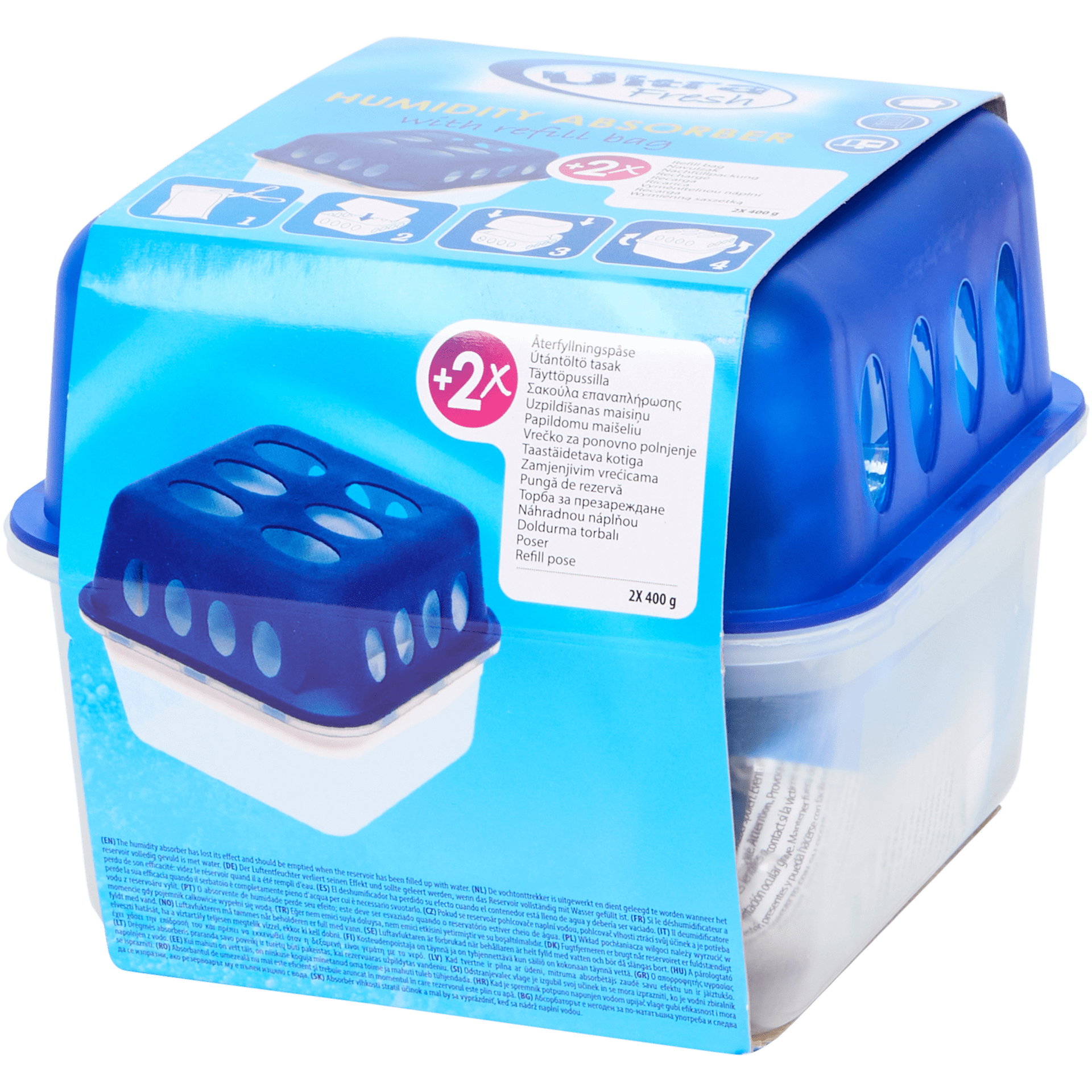 Recharge Déshumidificateur Ultra Fresh 90255 – 450 G – Absorption Efficace De L’Humidité