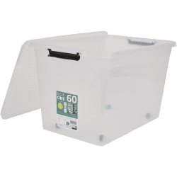 Aufbewahrungsbox mit Klemmdeckel – 59 x 39 x 44 cm, Transparant