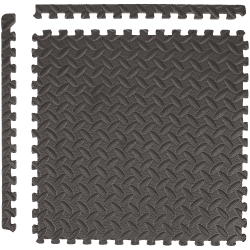 Multifunktionale Bodenmatten – 40 x 40 cm, 6 Stück, Grau
