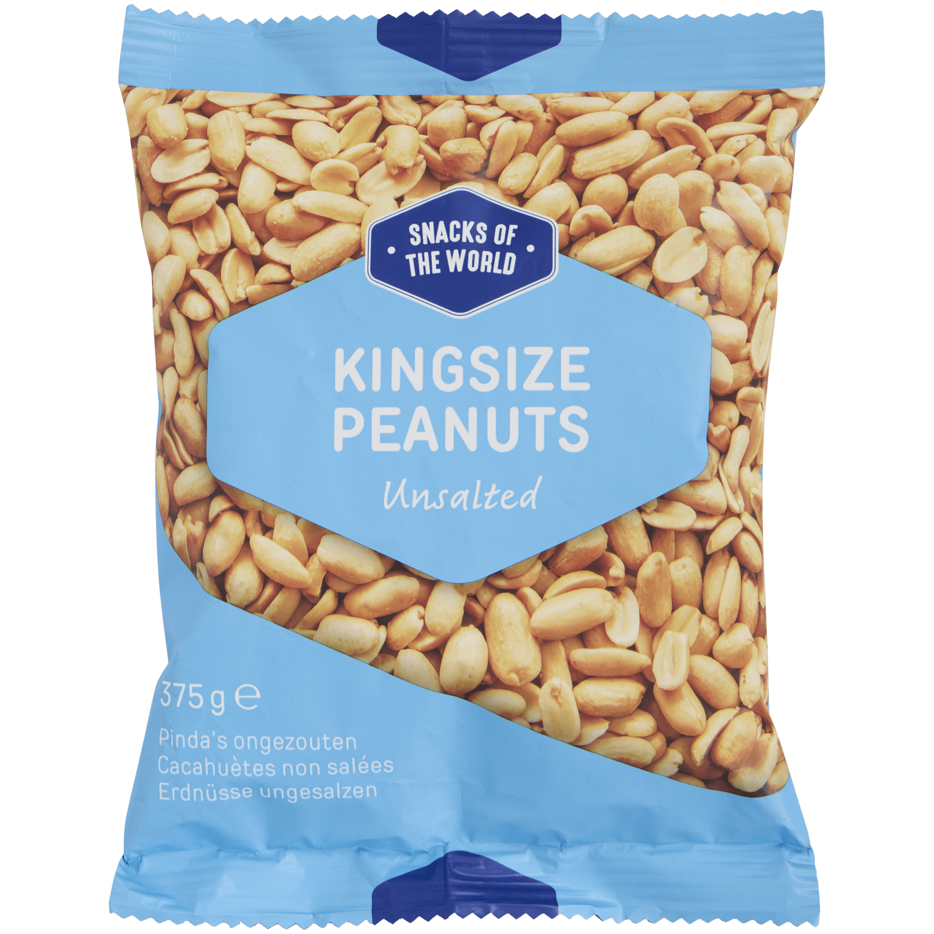Snacks of the World ongezouten kingsize pinda's