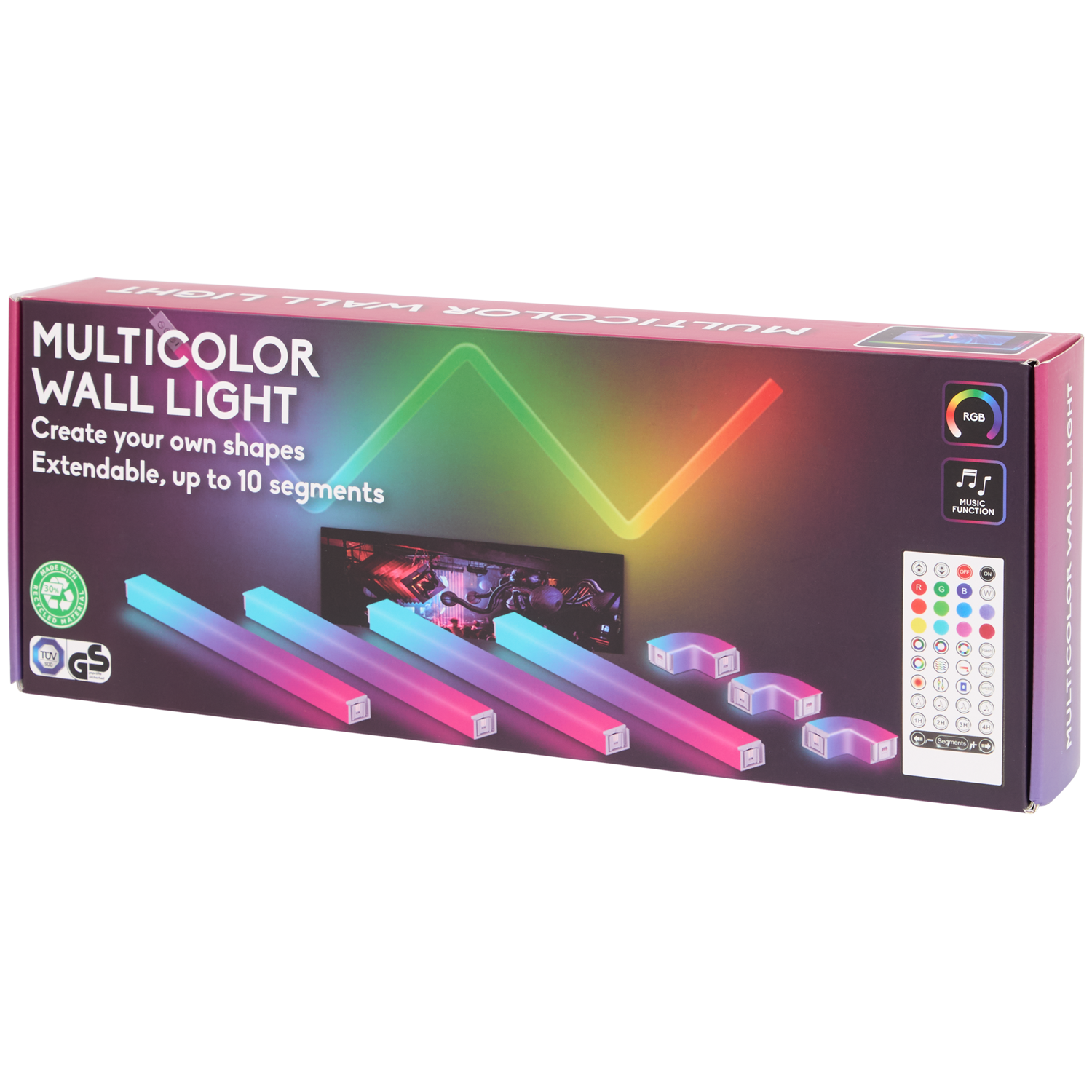 Multicolor wandverlichting