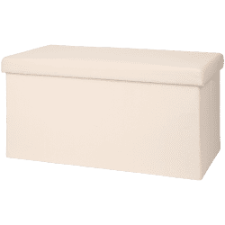 Hocker mit Stauraum – 39,5 x 71 x 38,5 cm, Weiß