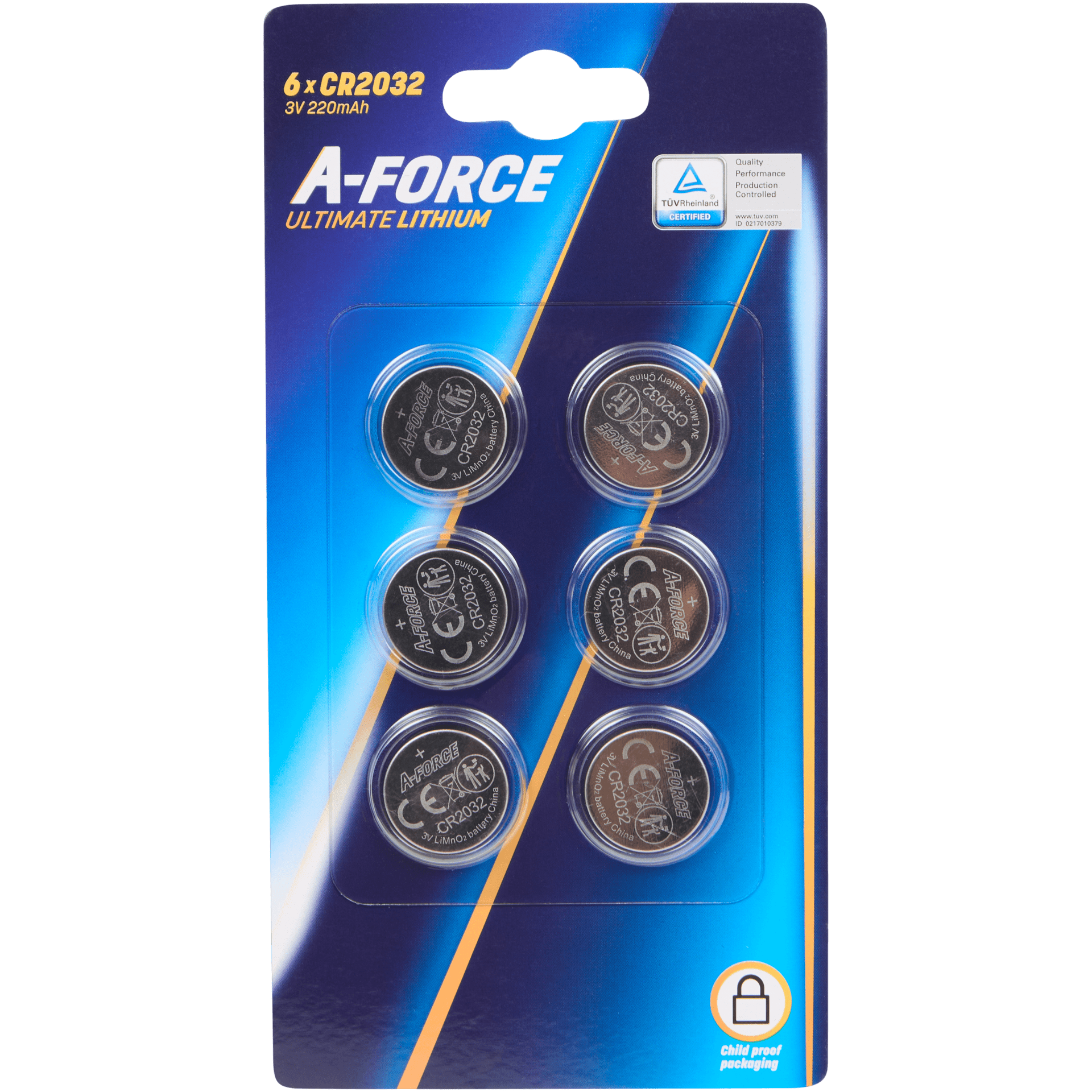 A-Force knoopcelbatterijen CR2032