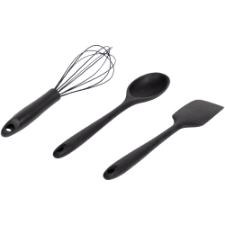 Set Di 6 Cucchiai In Legno Di Teak Per Cucina - Utensili In Legno Naturale Con Supporto - Spatola, Mestolo, Schiumarola E Paletta