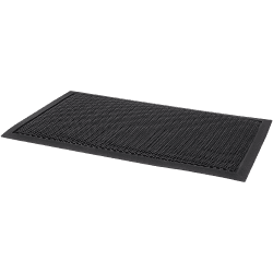 Hamat Rubbermat Ring Domino Zwart - Deurmat - Schoonloop - Pets Place