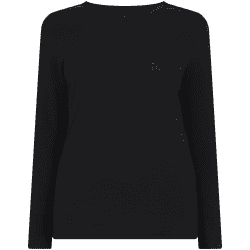 T-shirt manches longues thermique pour femme Côtelé
