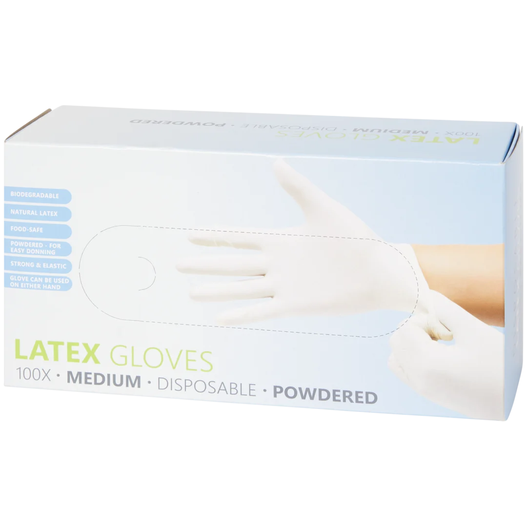 Luvas de látex