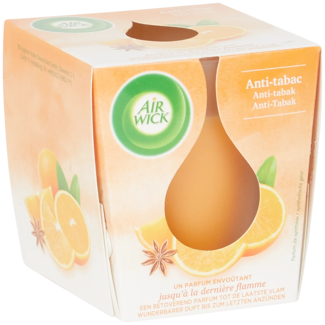 Vela aromática Air Wick Essential Oils Antitabaco 4