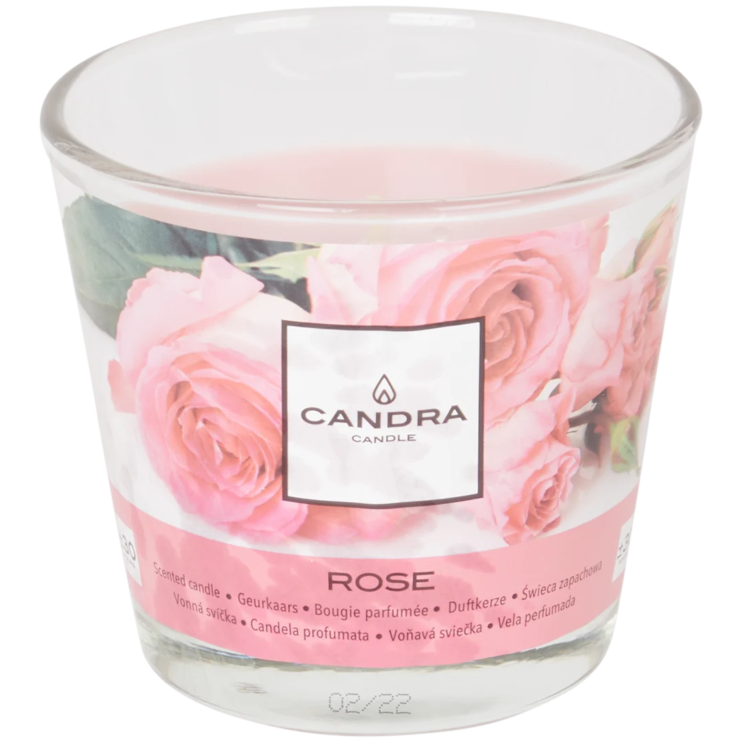 Vela aromática em copo de vidro Candra