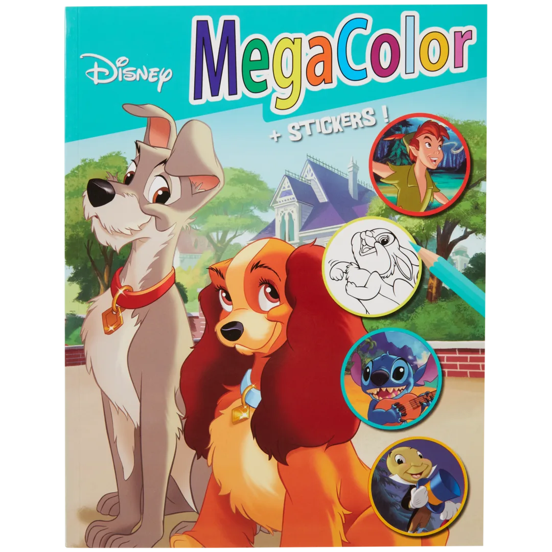 Livro de colorir com autocolantes