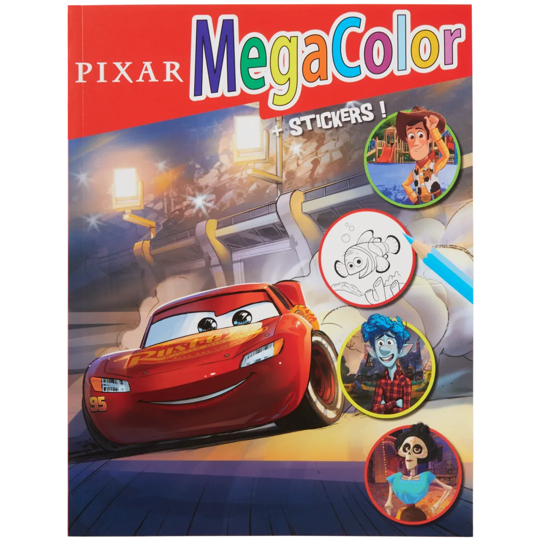 Livro de colorir com autocolantes