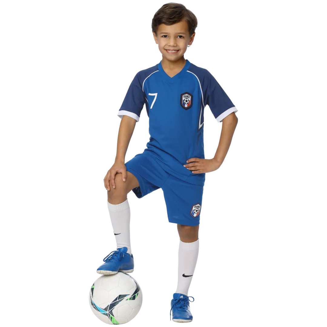 Tenue de football aux couleurs de la France 1