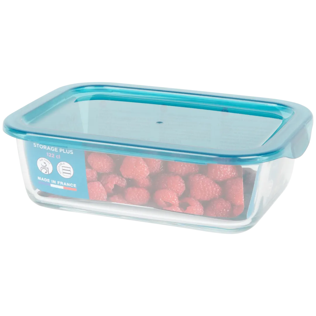 Boîte de conservation en verre avec couvercle