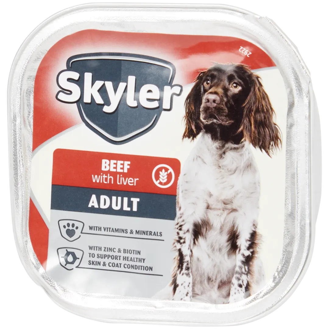 Skyler hondenvoer paté Rund & Lever 1