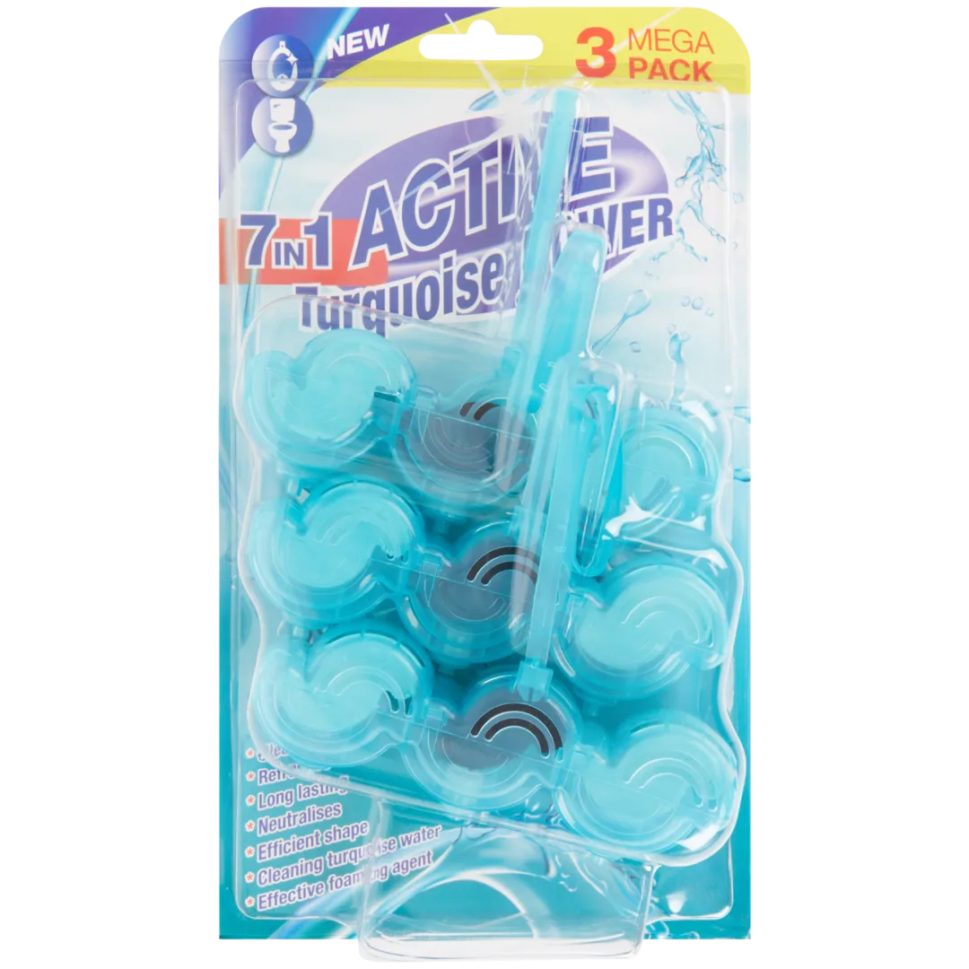 Bloco WC Active Turqoise Power 7 em 1 2