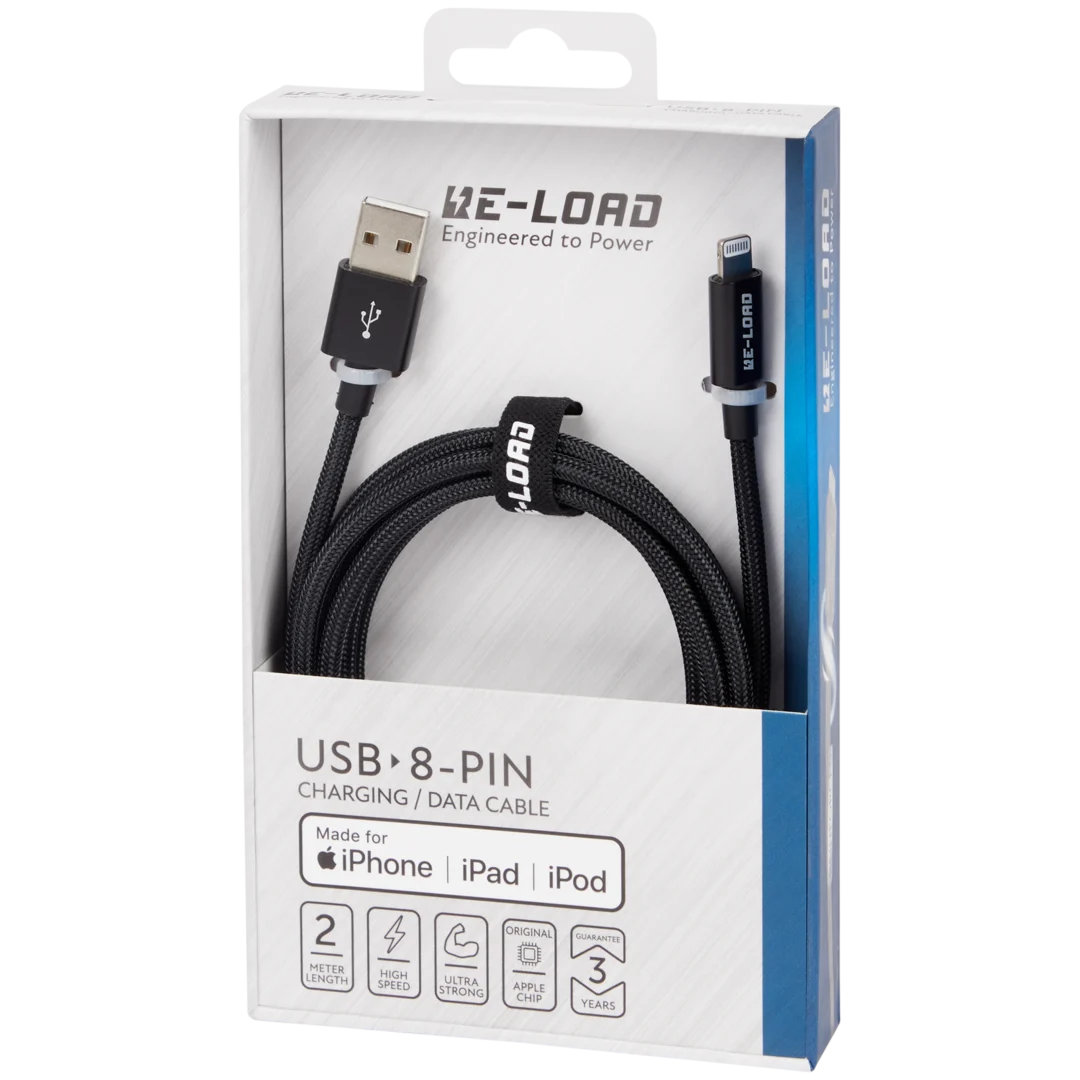 Câble de données et de charge haut débit Re-load 8 broches