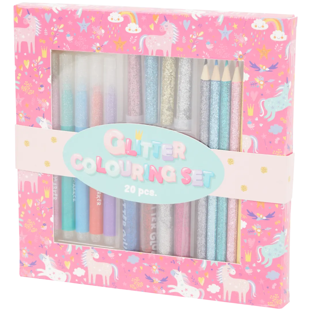 Ensemble de coloriage à paillettes