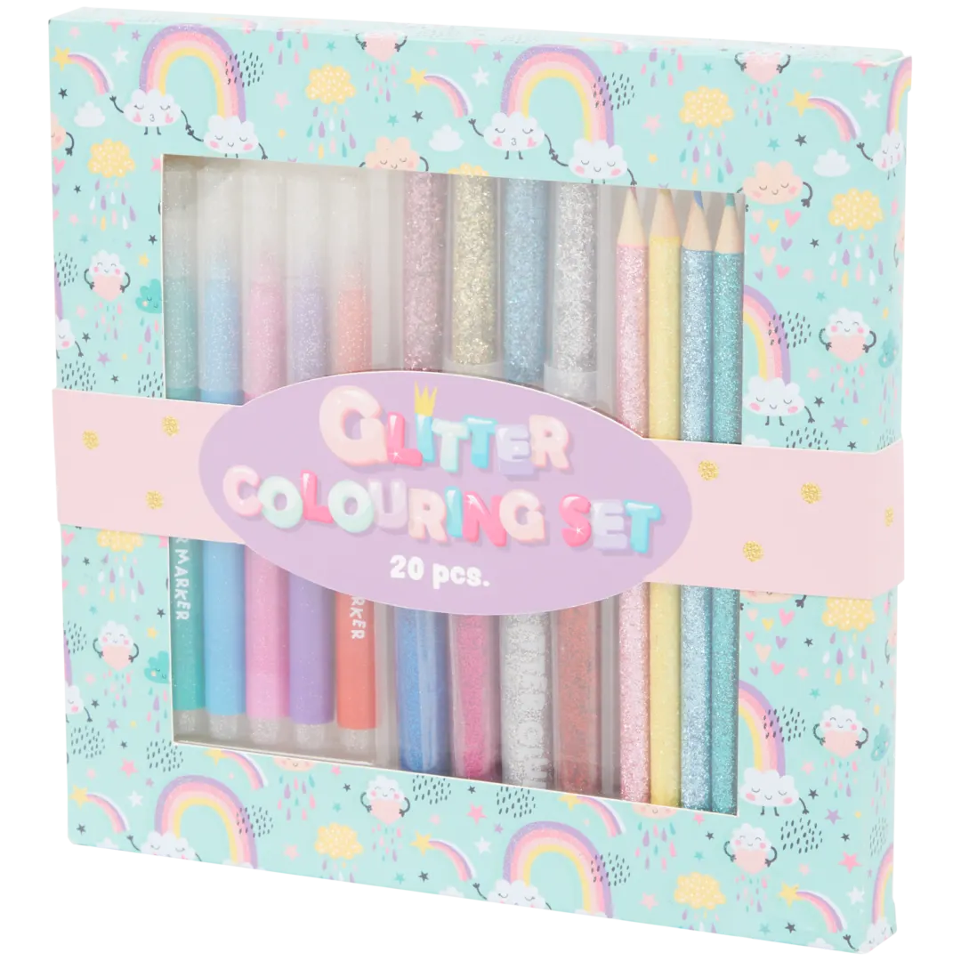Ensemble de coloriage à paillettes