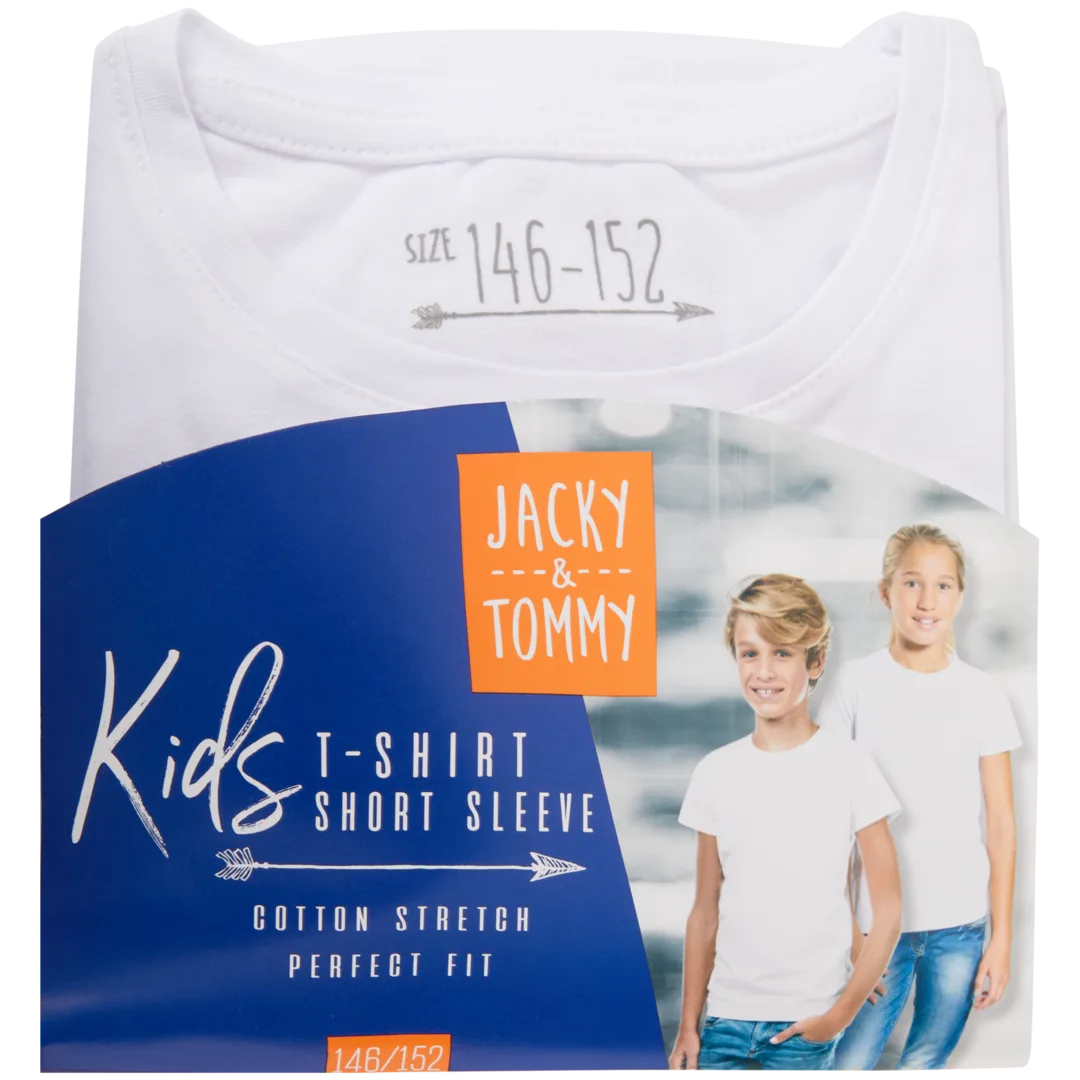 T-shirt bianca per bambini Jacky & Tommy