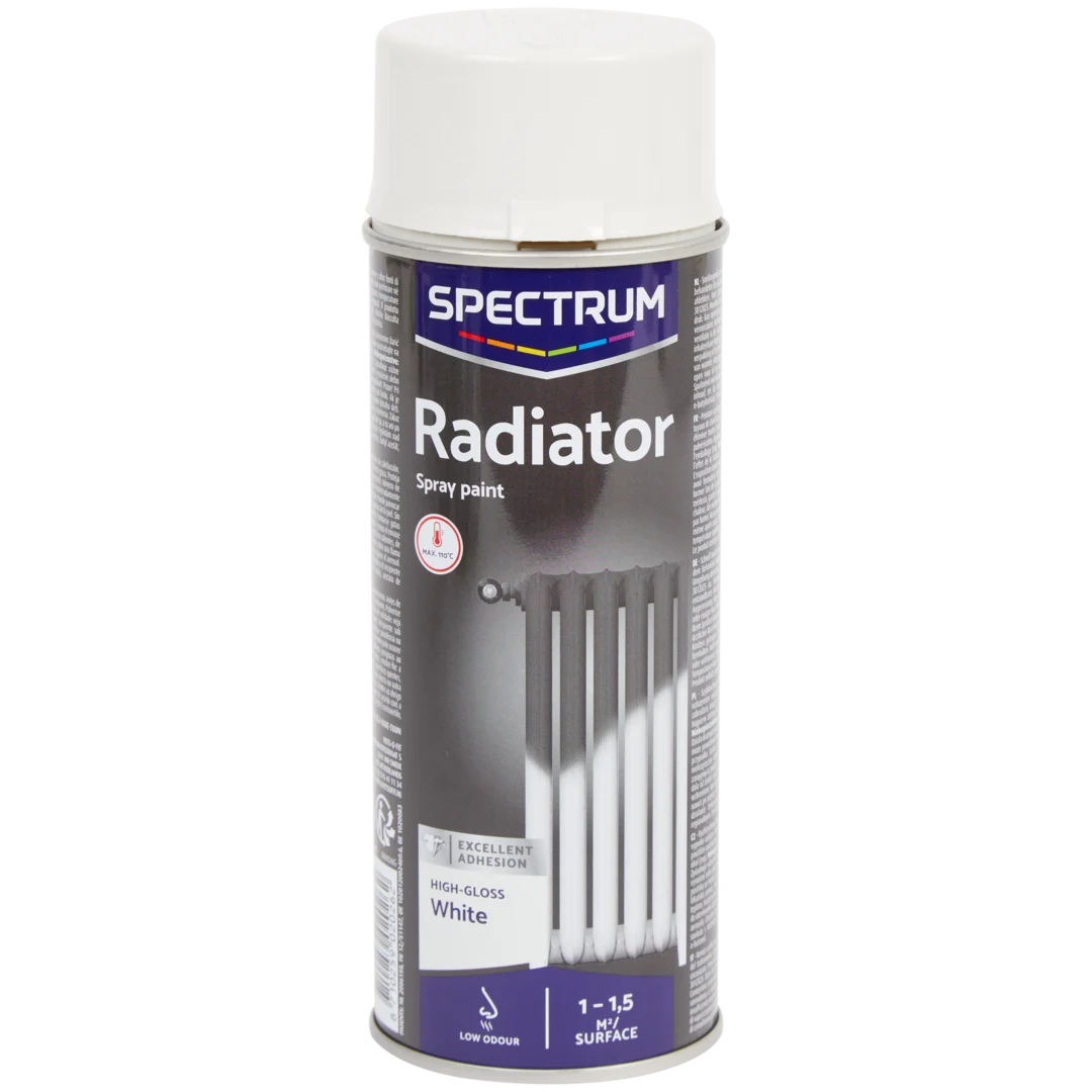 Spectrum hoogglans radiator spuitverf wit
