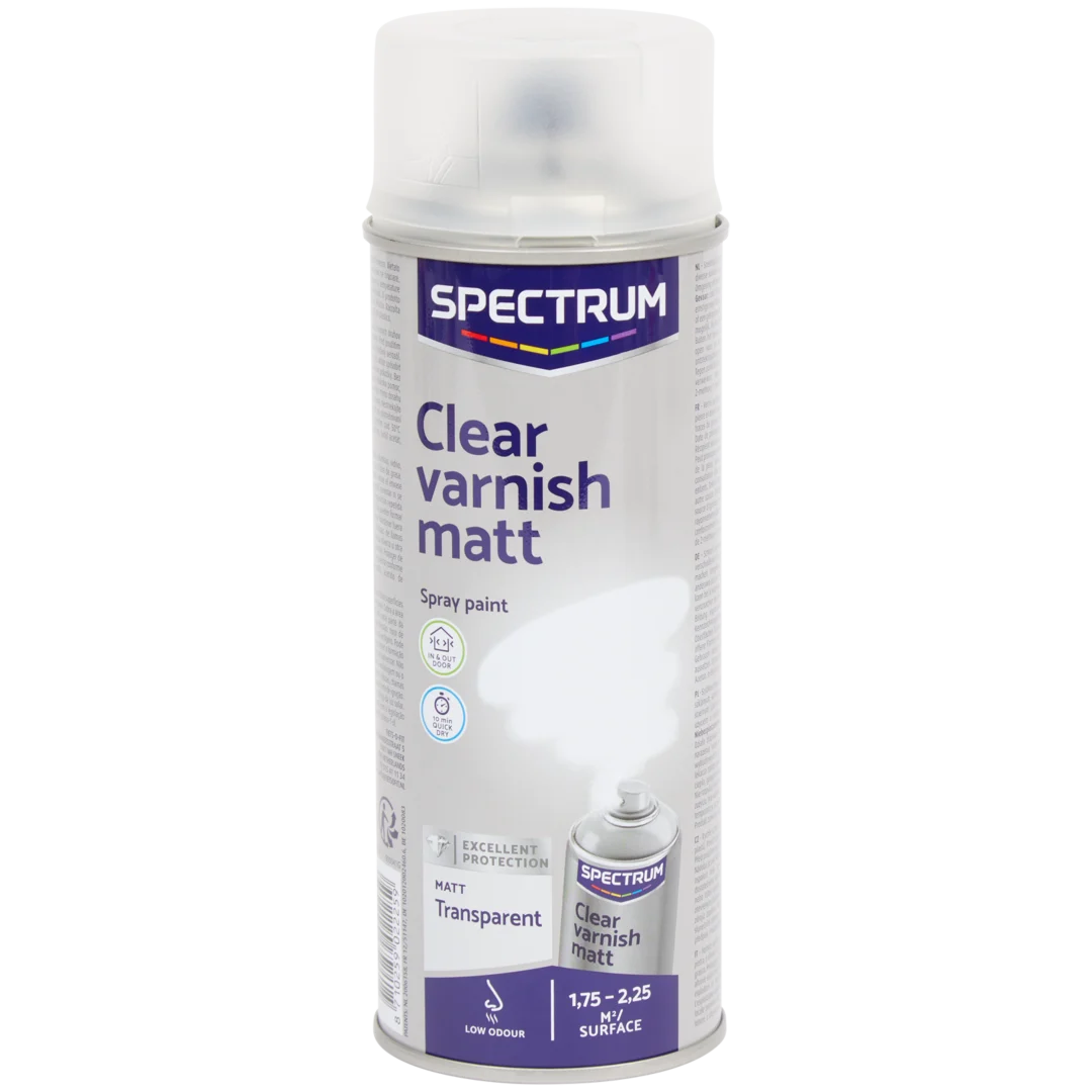 Spectrum blanke lak matte spuitverf transparant