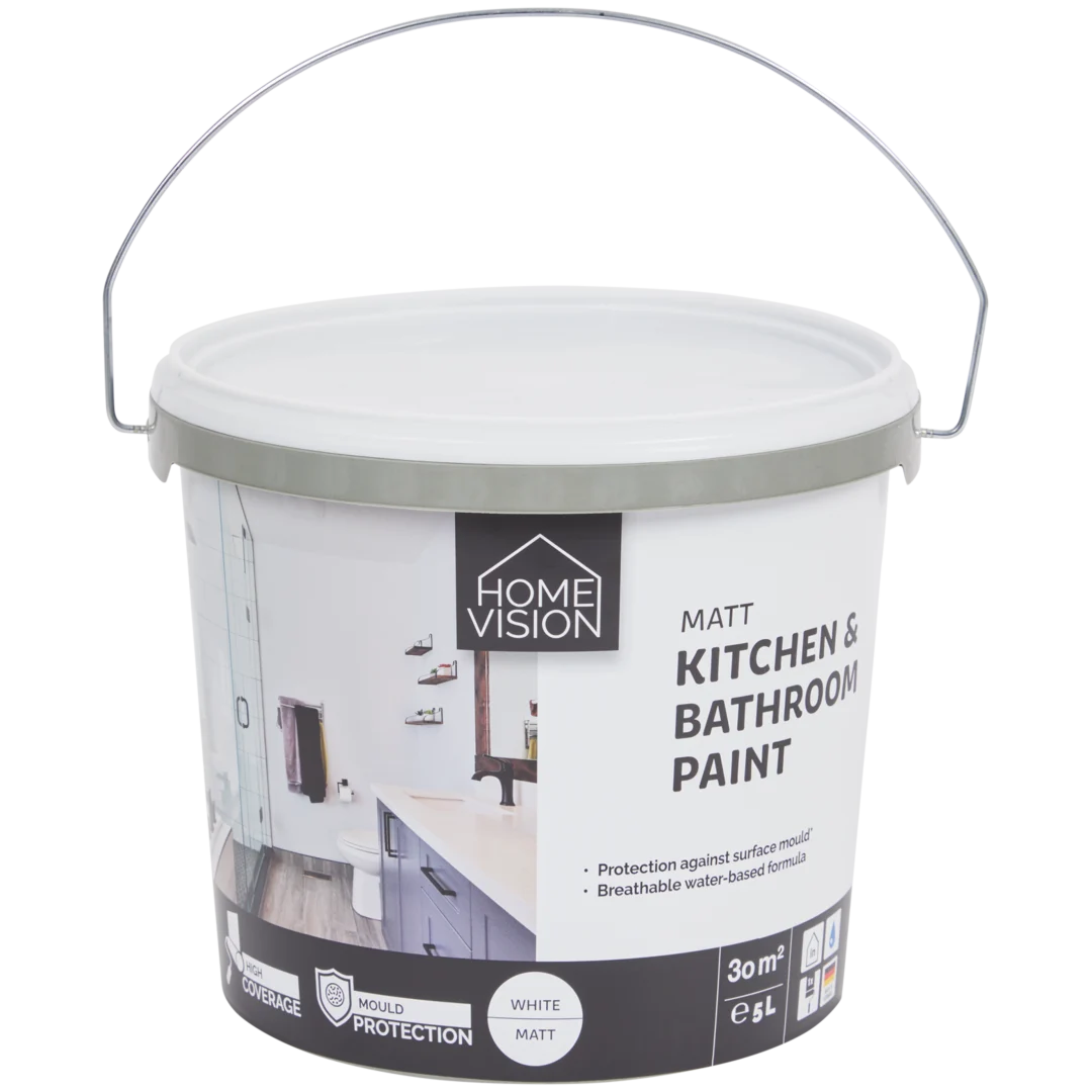 Pittura bagno e cucina Home Vision Bianco opaco 1