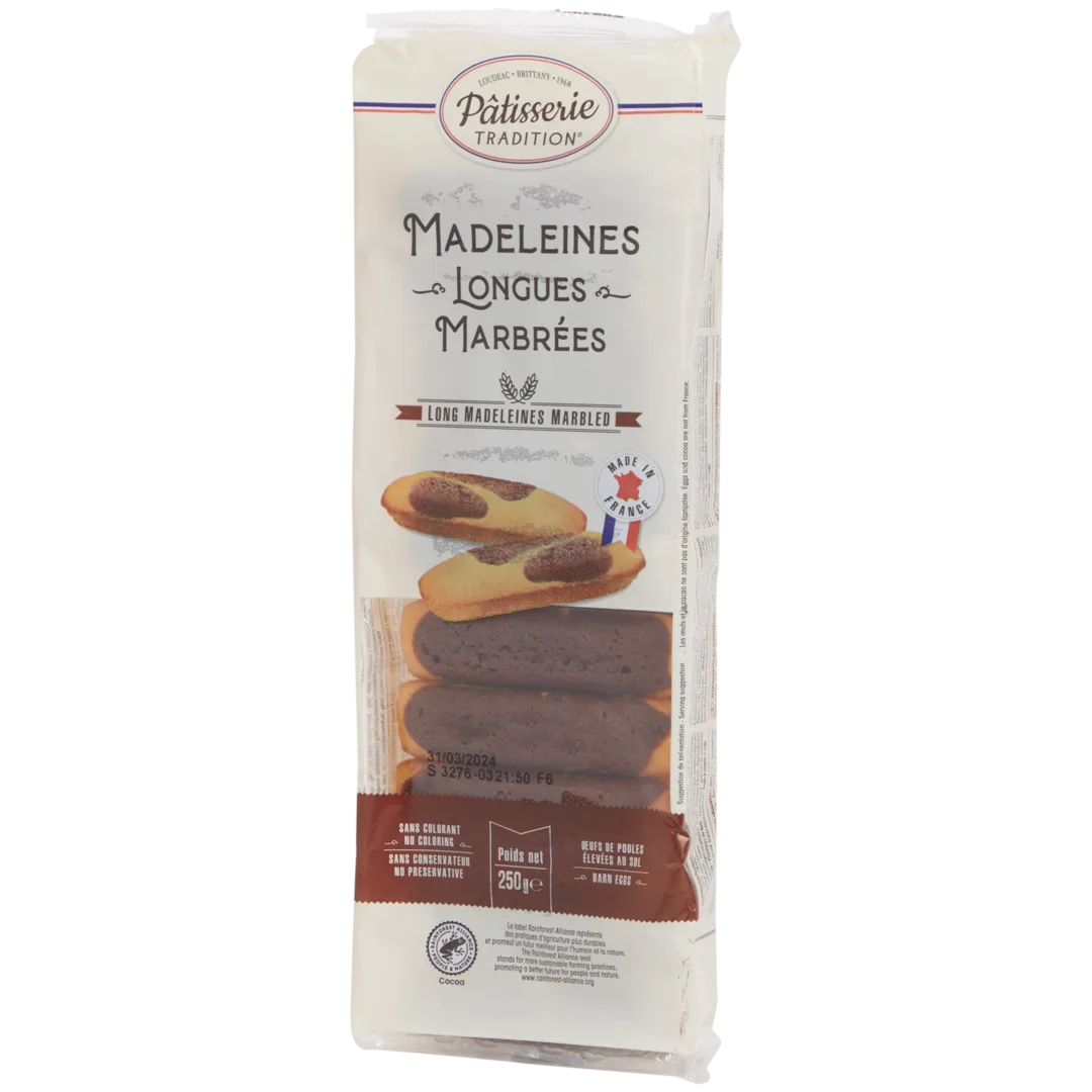Madeleines marbrées Patisseries Gourmandes
