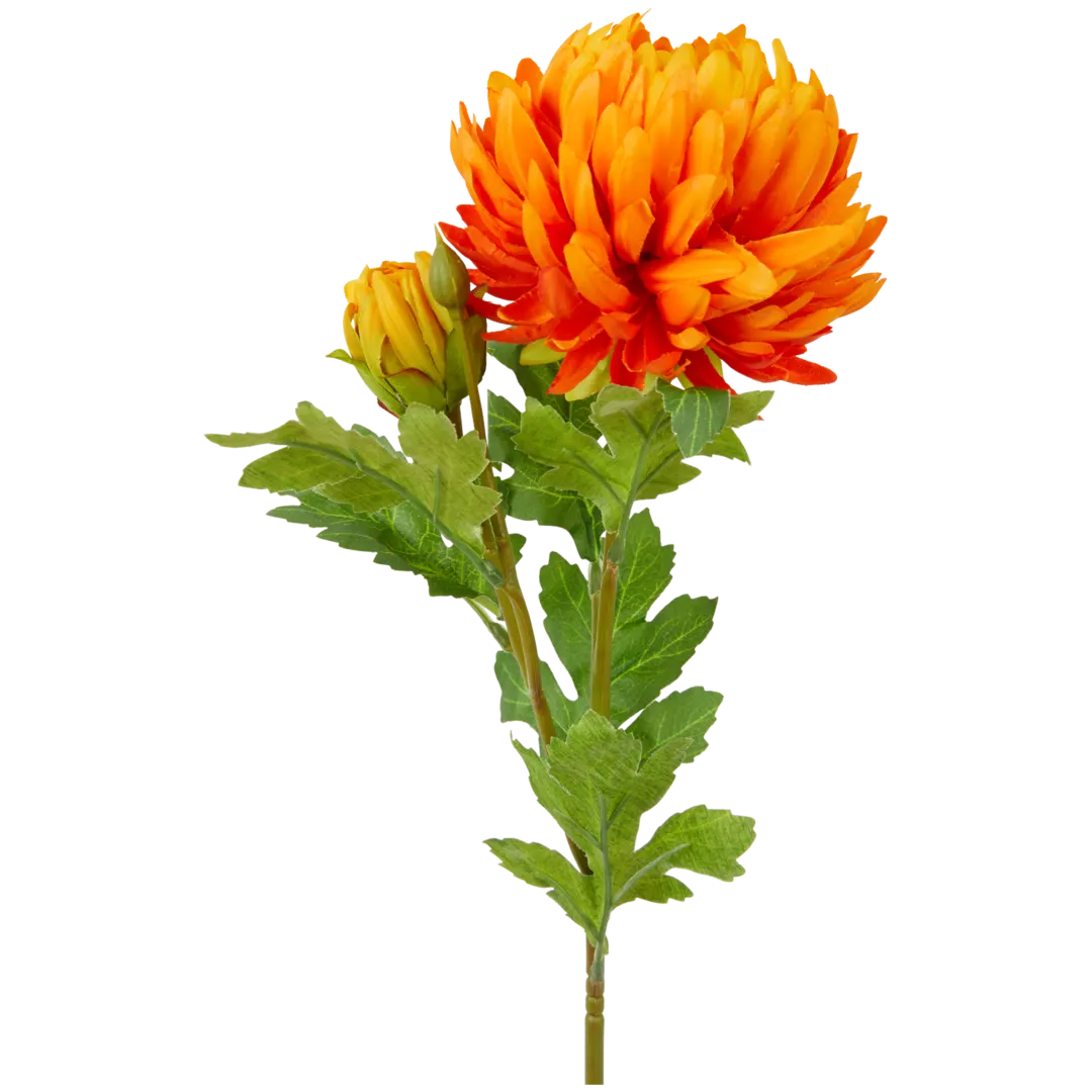 Crisântemo artificial com caule