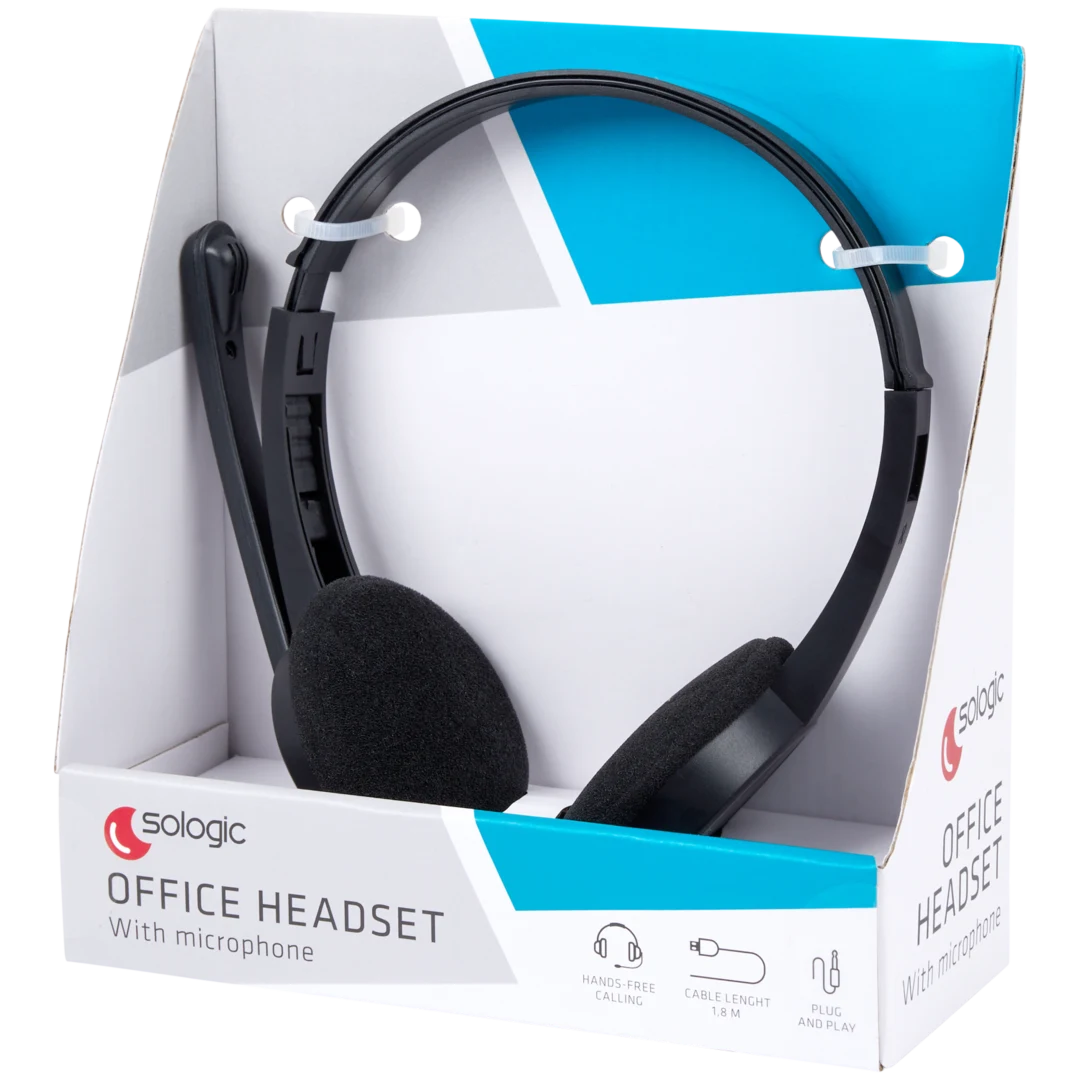 Słuchawki z mikrofonem Sologic 3