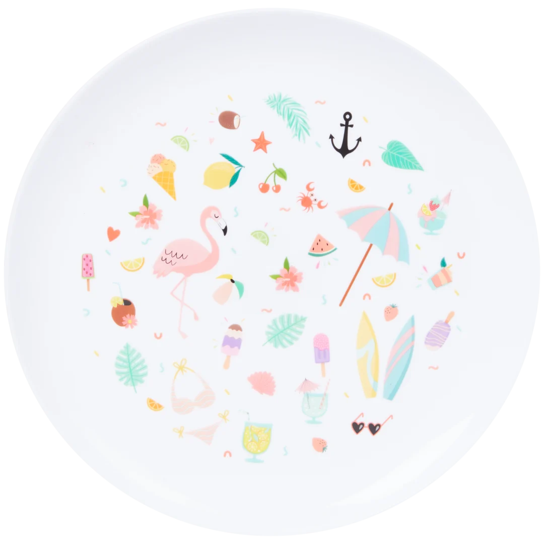 Kunststoffteller mit Print 4