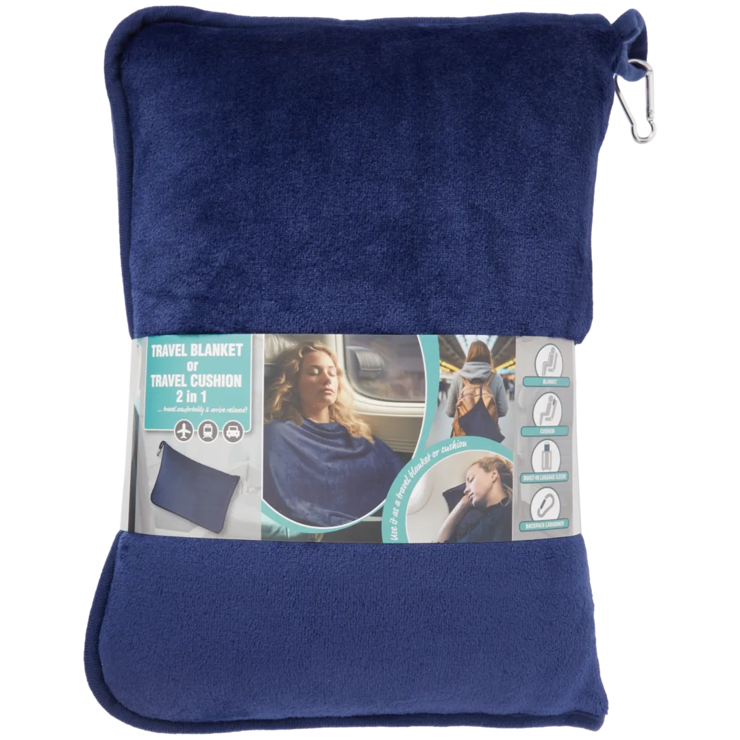 2-in-1 Reisedecke & Reisekissen