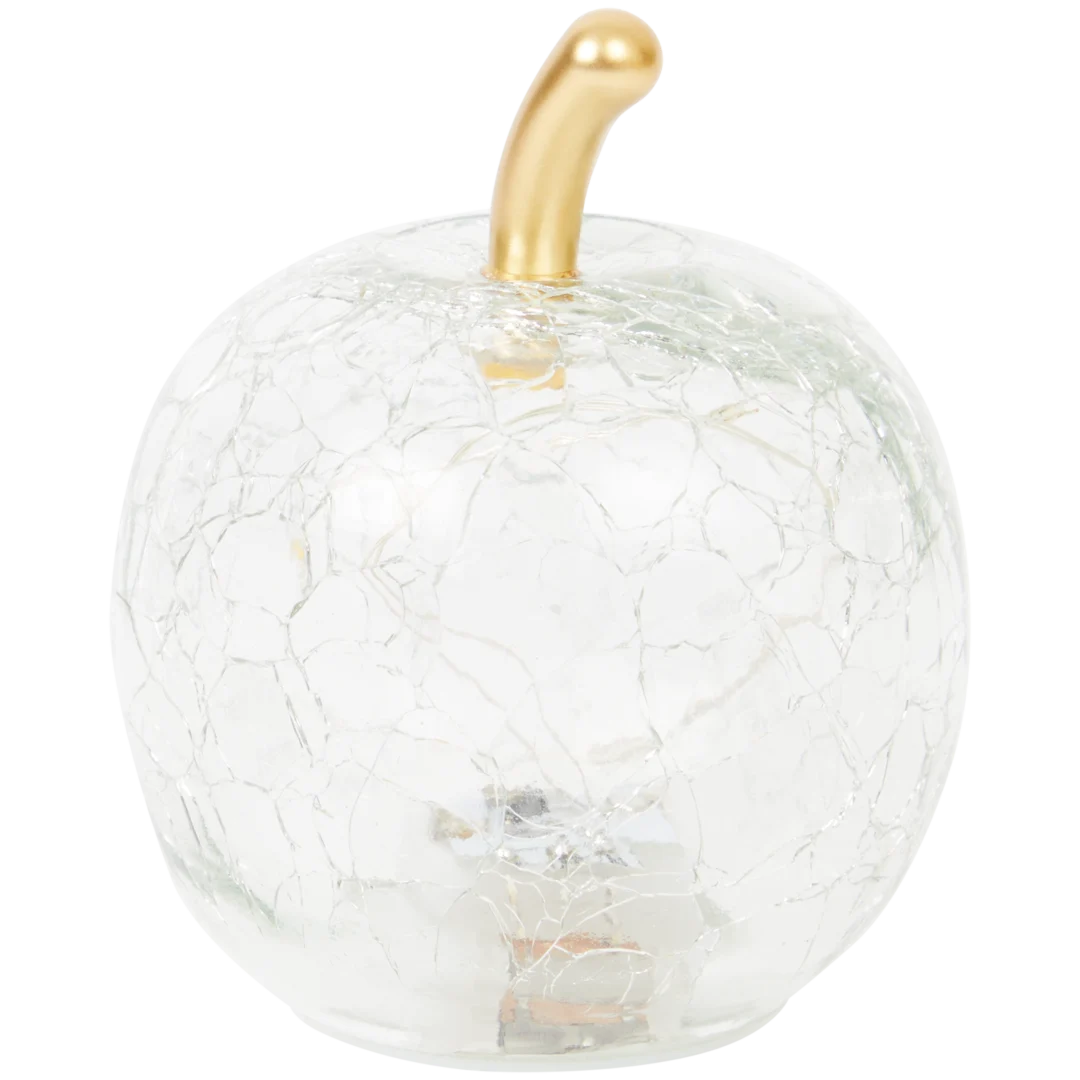 Pomme lumineuse en verre
