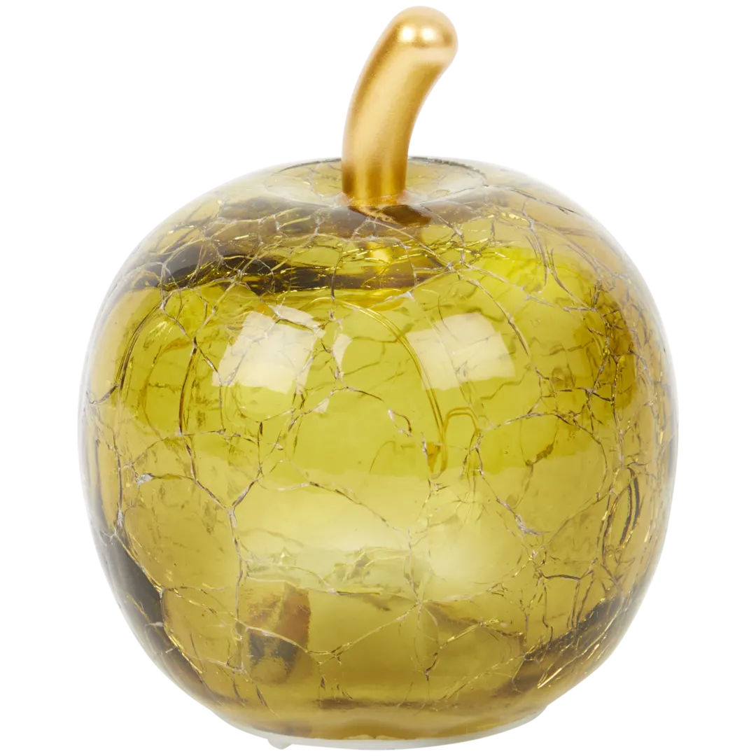 Pomme lumineuse en verre
