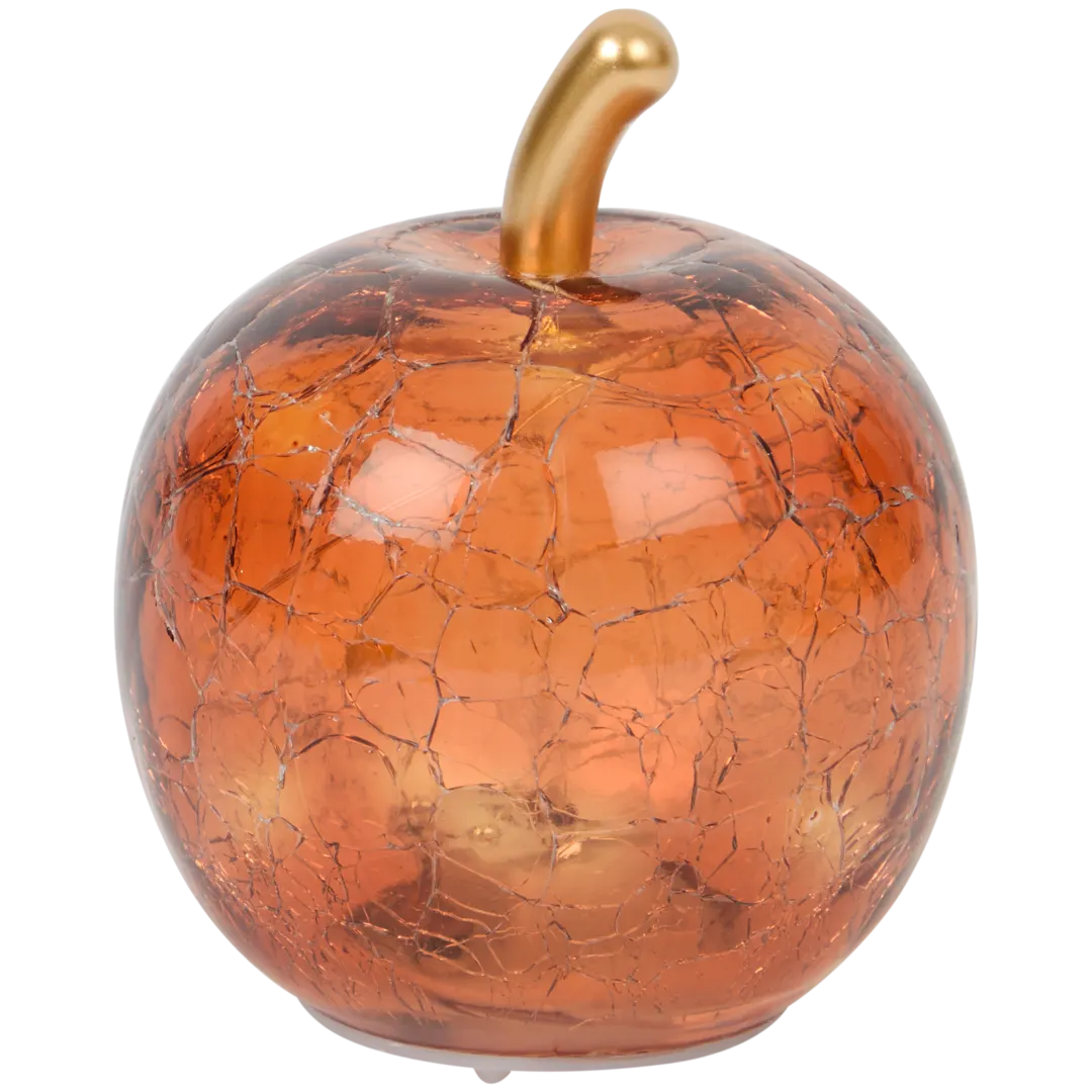 Pomme lumineuse en verre