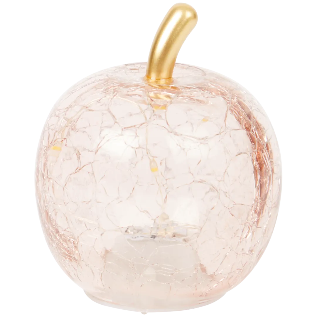 Pomme lumineuse en verre