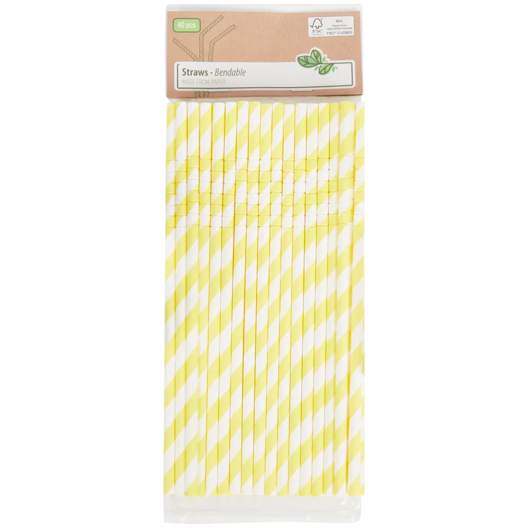 Flexible Papierstrohhalme