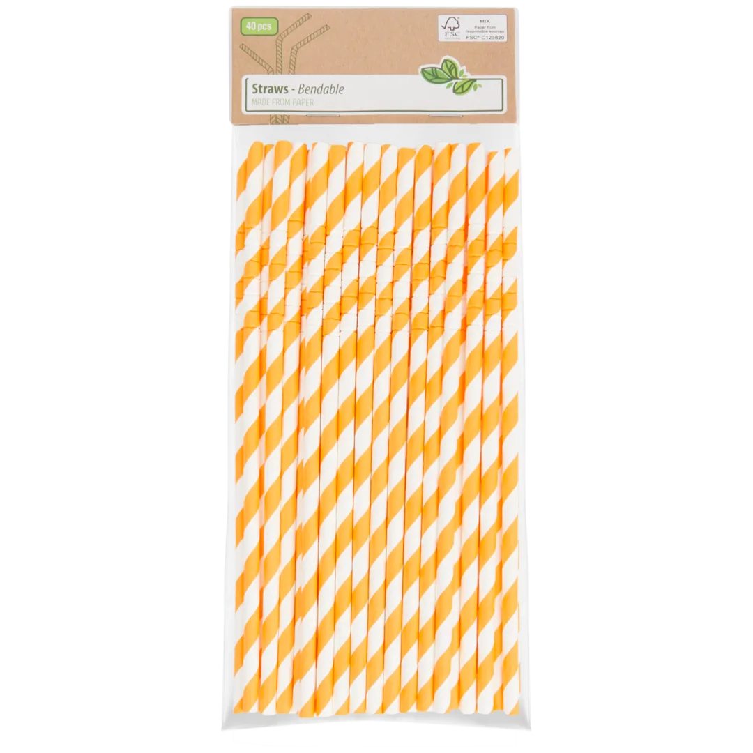 Flexible Papierstrohhalme