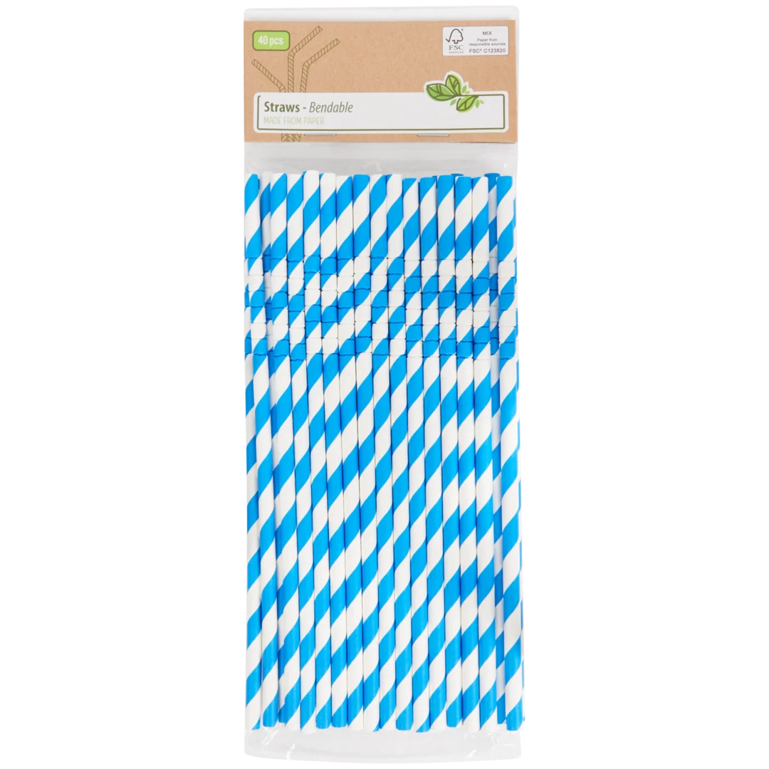 Flexible Papierstrohhalme
