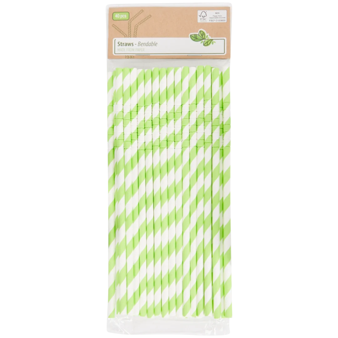 Flexible Papierstrohhalme
