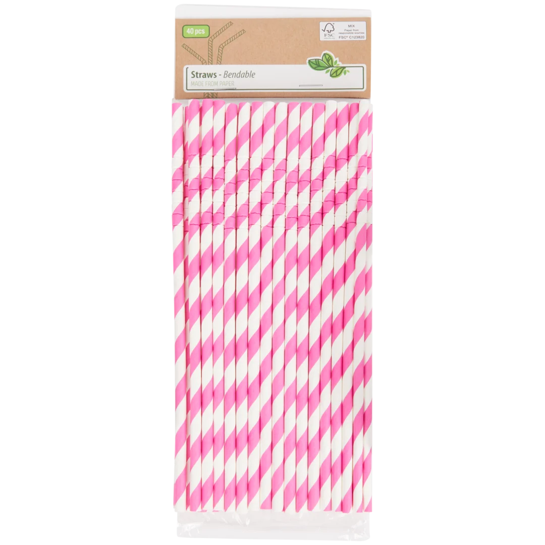 Flexible Papierstrohhalme