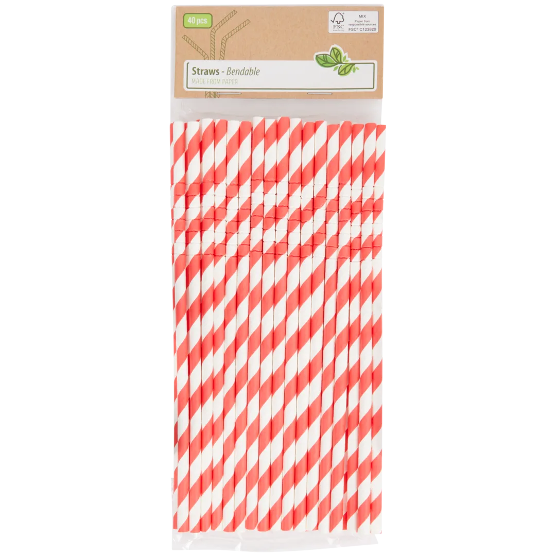 Flexible Papierstrohhalme