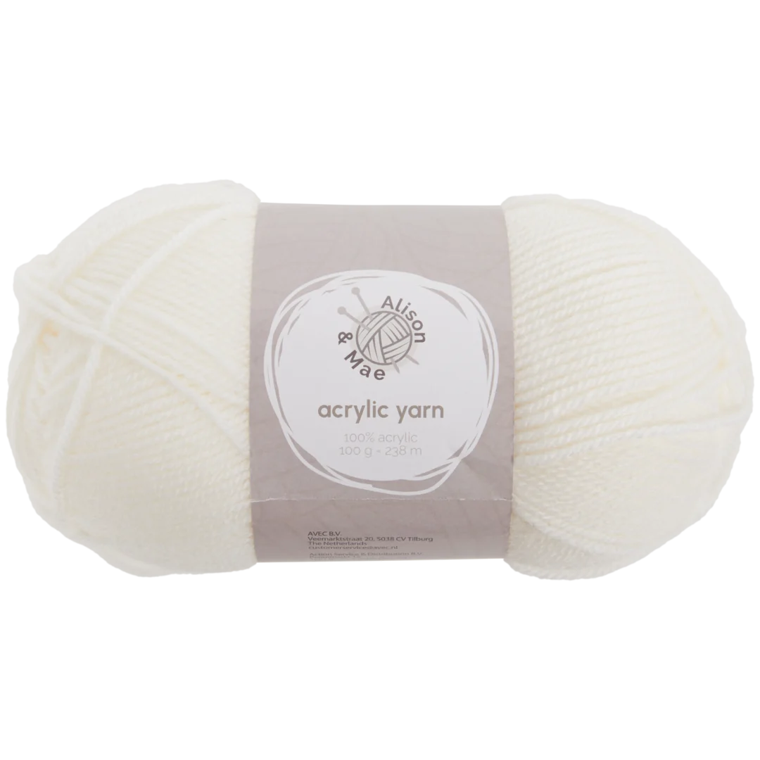 Alison & Mae breigaren wit