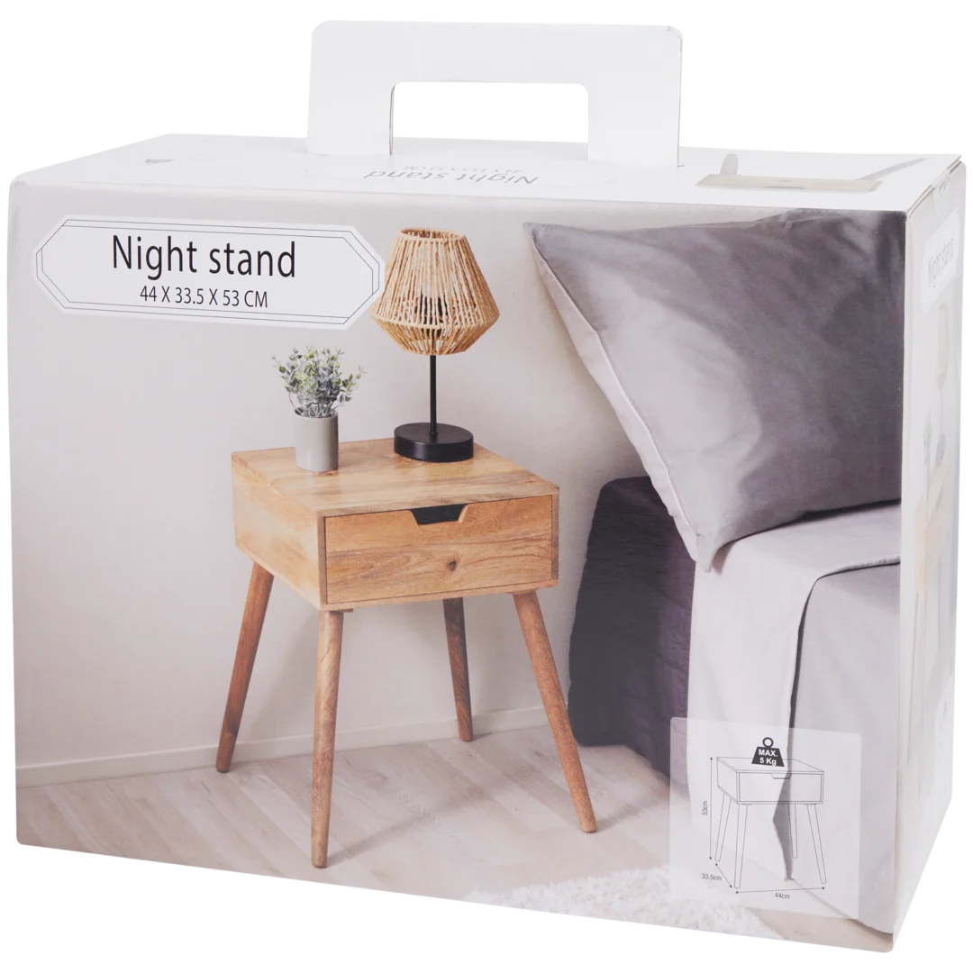 Drewniana szafka nocna 3