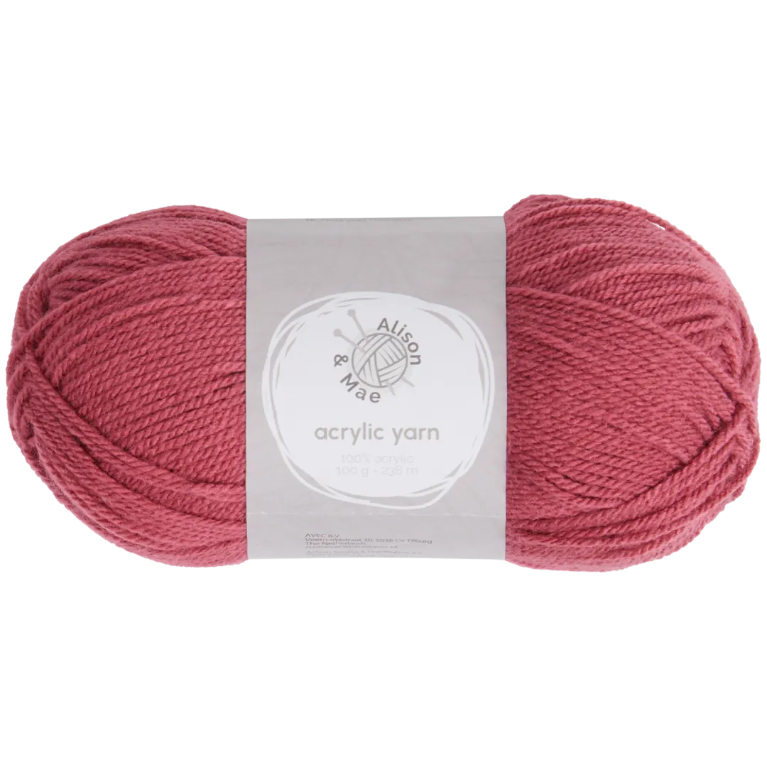 Fil à tricoter Alison & Mae Essentials Rose