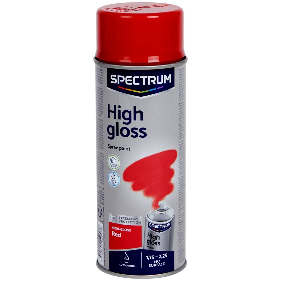 Spectrum hoogglans spuitverf rood