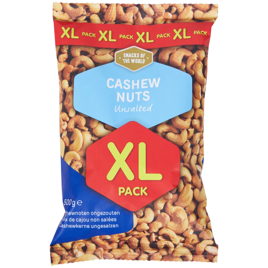 Snacks of the World Ungesalzene Cashewnüsse XL-Pack