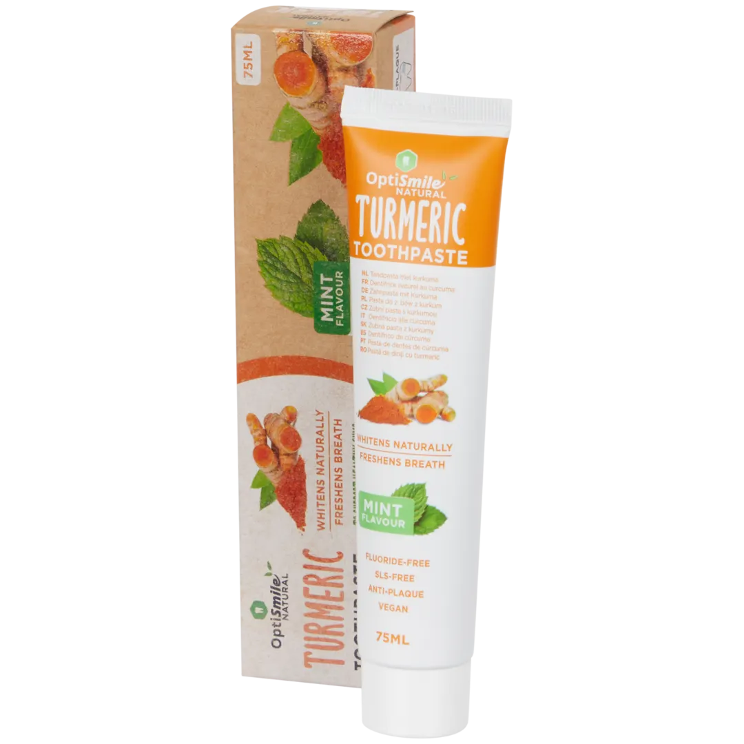 Pasta de dentes natural OptiSmile Curcuma e menta