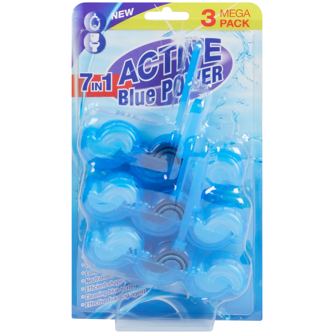 Tavolette detergenti WC Active Turqoise Power 7-in-1