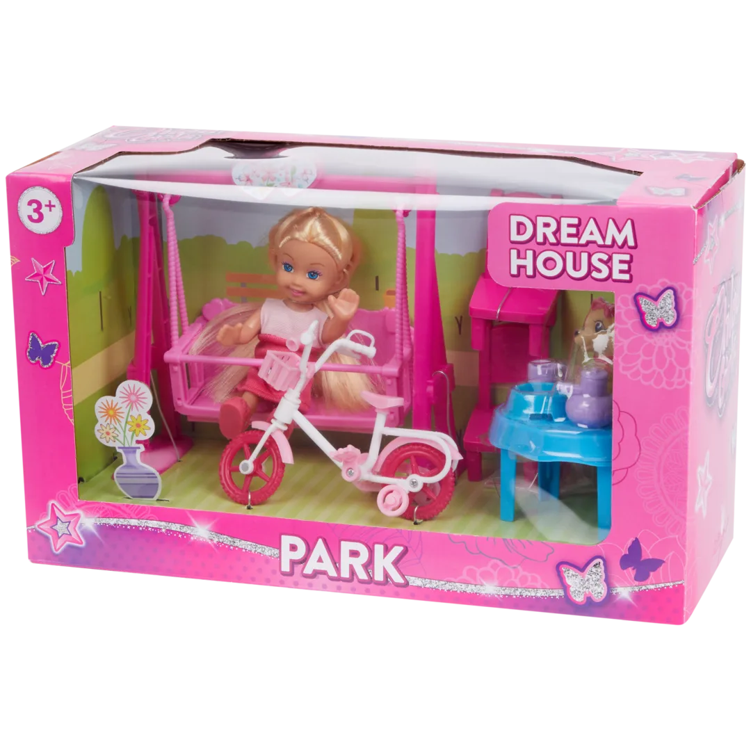 Mini bambola con accessori